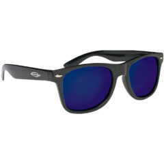 Mirrored Malibu Sunglasses - 6203_BLKBLU_Silkscreen