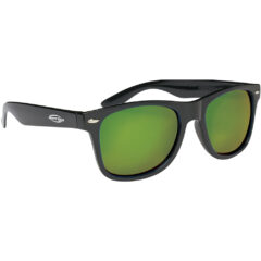 Mirrored Malibu Sunglasses - 6203_BLKYEL_Silkscreen