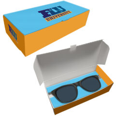 Rubberized Mirrored Sunglasses - 6208_SGBA_Optional_Custombox_4CP
