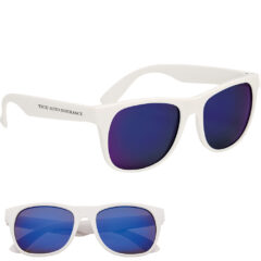 Rubberized Mirrored Sunglasses