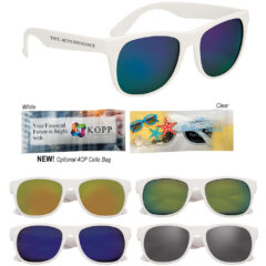Rubberized Mirrored Sunglasses - 6208_group