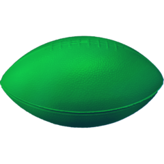 Mini Plastic Football – 6″ - 6_ Mini Plastic Football_Kelly Green