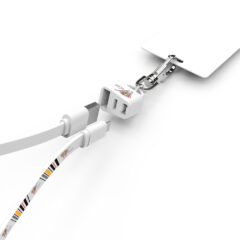 Lanyard: Charging Cable & Lanyard - 9121_WHT_Charging_4cp