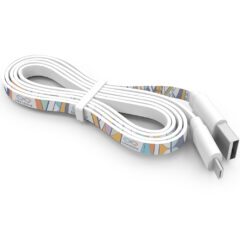 Powerstick Branded Cable – 3′ - 9127_WHT_4CP