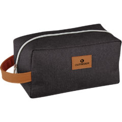 Heathered Toiletry Bag - 9417_BLK_Silkscreen