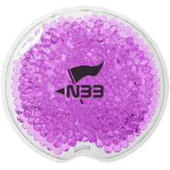 Small Round Gel Beads Hot/Cold Pack - 9467_PUR_Silkscreen