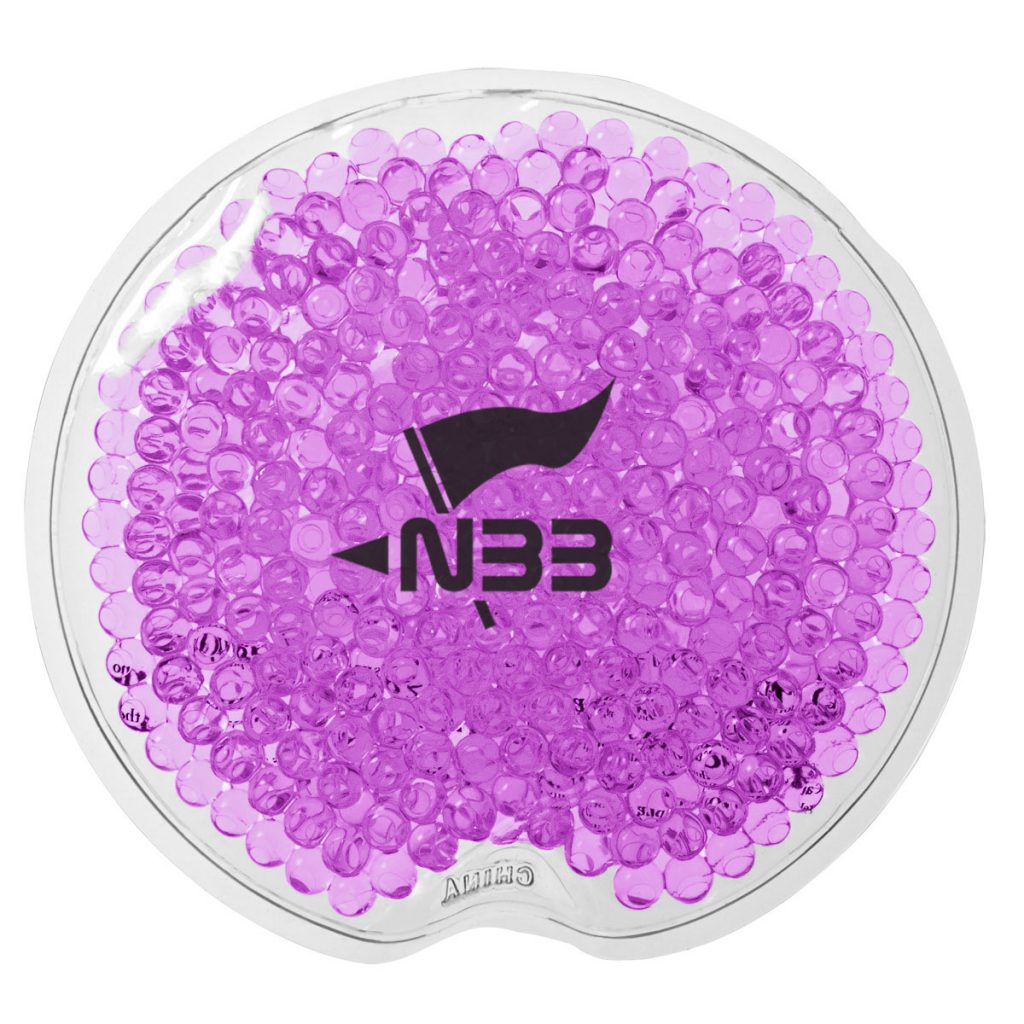 Small Round Gel Beads Hot/Cold Pack - 9467_PUR_Silkscreen