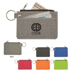 Heathered Card Wallet With Key Ring - 9479_group