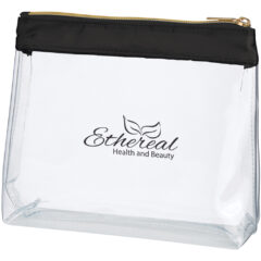 Sadie Satin Clear Cosmetic Bag - 9499_CLRBLK_Silkscreen