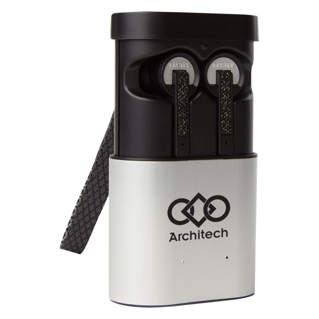 Krypton TW – True Wireless Bluetooth™ Earbuds - 9666_BLKSIL_Padprint