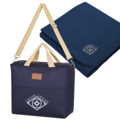 Hefty Cooler Tote Bag with Fleece Blanket