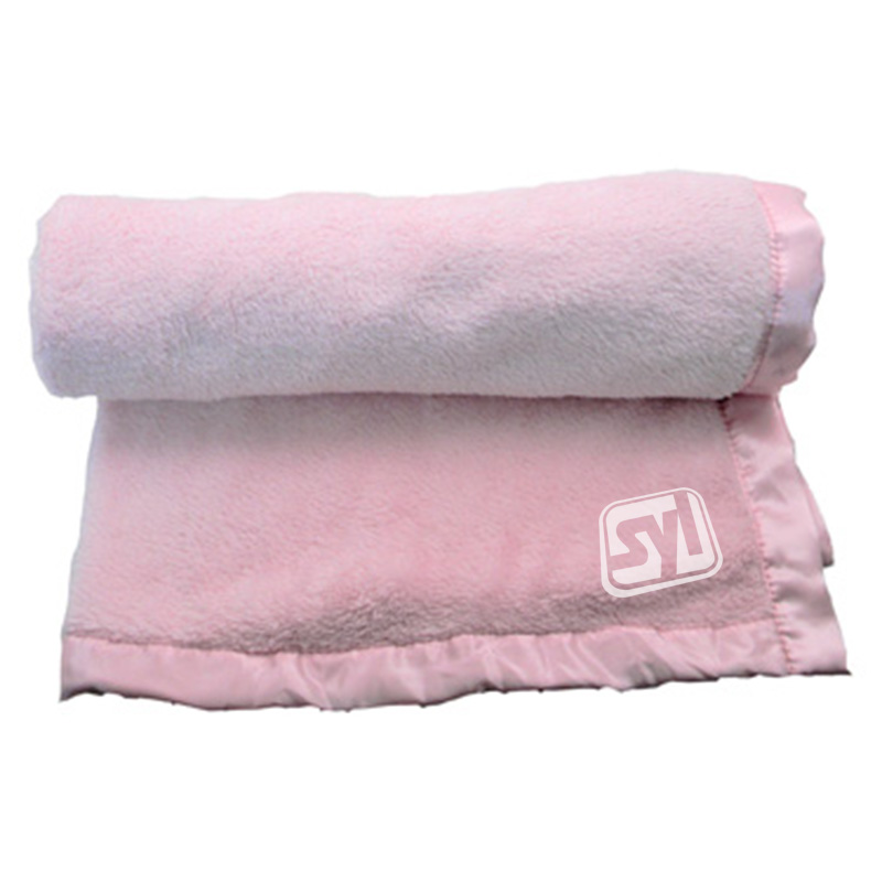 Deluxe Plush Baby Blanket - pink