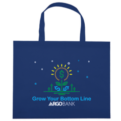 Thrifty Tote Bag - thriftybluemulticolorimprint
