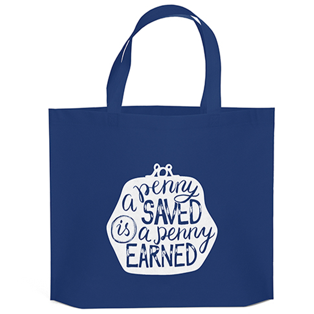 Thrifty Tote Bag - thriftyroyalblue