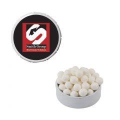 Snap Top Tin with Optional Candy - white-label-1127
