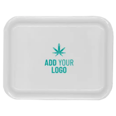 Custom Plastic Rolling Tray – Small - smallwhite