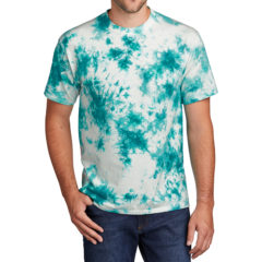 Port & Company® Crystal Tie-Dye Tee - 10047-Teal-1-PC145TealModelFront1-1200W