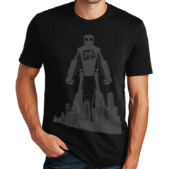 District ® Re-Tee™ - 10175-Black-1-DT8000BlackModelFront-1200W