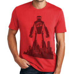 District ® Re-Tee™ - 10175-RubyRed-1-DT8000RubyRedModelFront-1200W