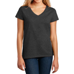 District® Women’s Re-Tee™ V-Neck - 10176-CharcoalHthr-1-DT8001CharcoalHthrModelFront-1200W
