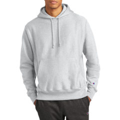 Champion® Reverse Weave® Hooded Sweatshirt - 10322-Ash-1-S101AshModelFront-1200W