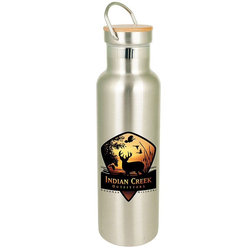 Bedford Double Wall Stainless Water Bottle with Bamboo Lid – 20 oz - 1572990610-8002_main-copy