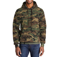 Port & Company® Core Fleece Camo Pullover Hooded Sweatshirt - 7062-MilCamo-1-PC78HCMilCamoModelFront1-1200W