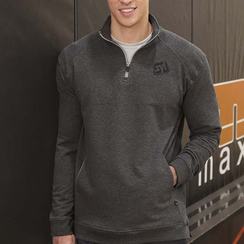 Badger FitFlex French Terry Quarter-Zip Sweatshirt - 8009_fl