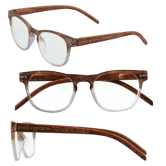 Blue Light Glasses - BLGFauxWoodGradient