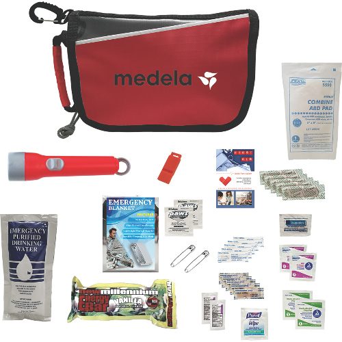 Deluxe Disaster Prep Emergency Safety Kit - DDPK-FDP_RED