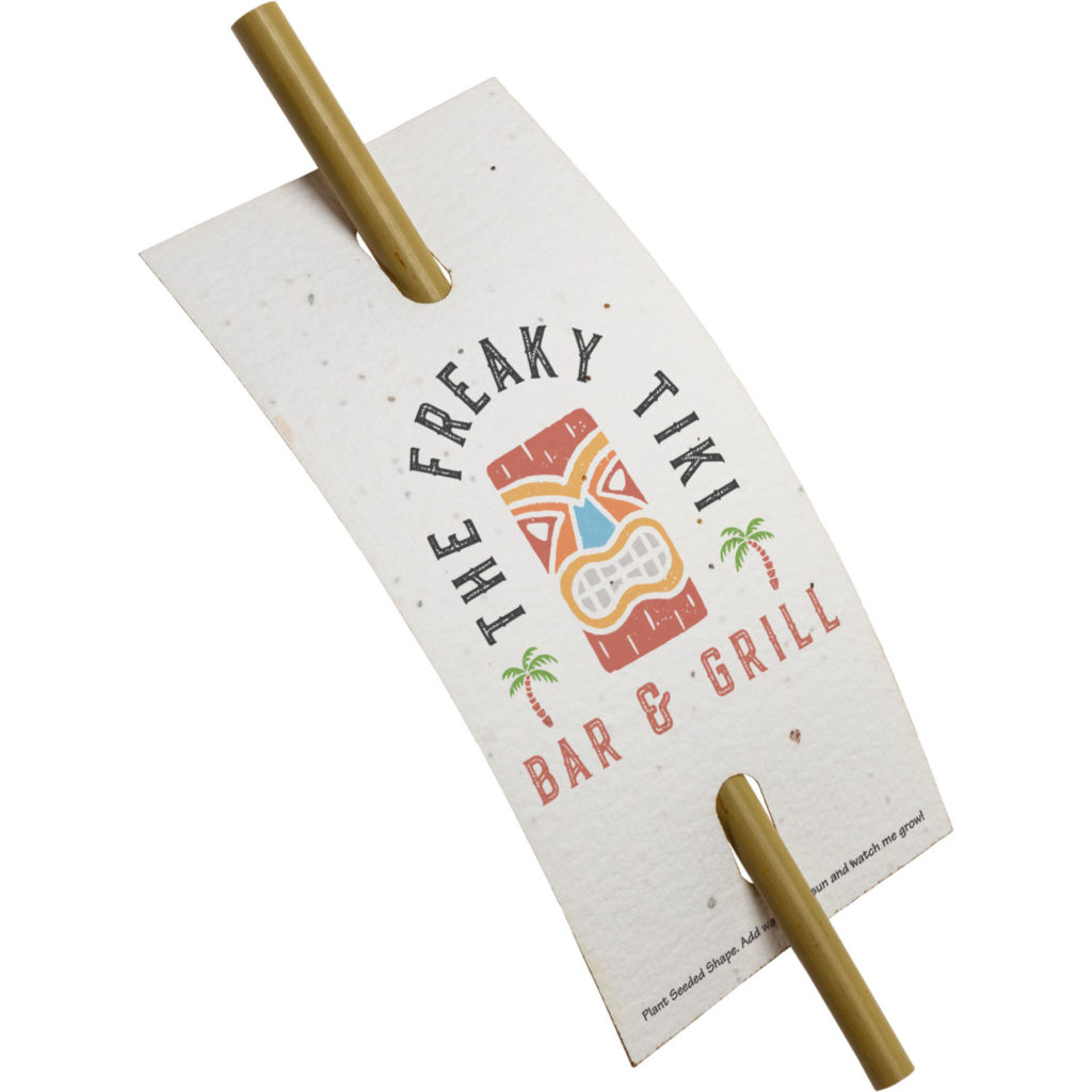 Bamboo Straw with Seeded Paper Packaging - DW3416