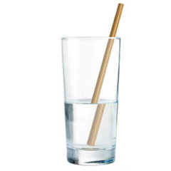 Bamboo Straw with Seeded Paper Packaging - InUse