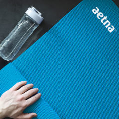 PVC Yoga Mat - Mat for practicing yoga on the floor Healthy lifestyle