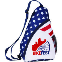 Patriotic Sling Backpack - SL1504_logo