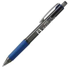 Anton Retractable Clear Pen - antonclearreflexblue