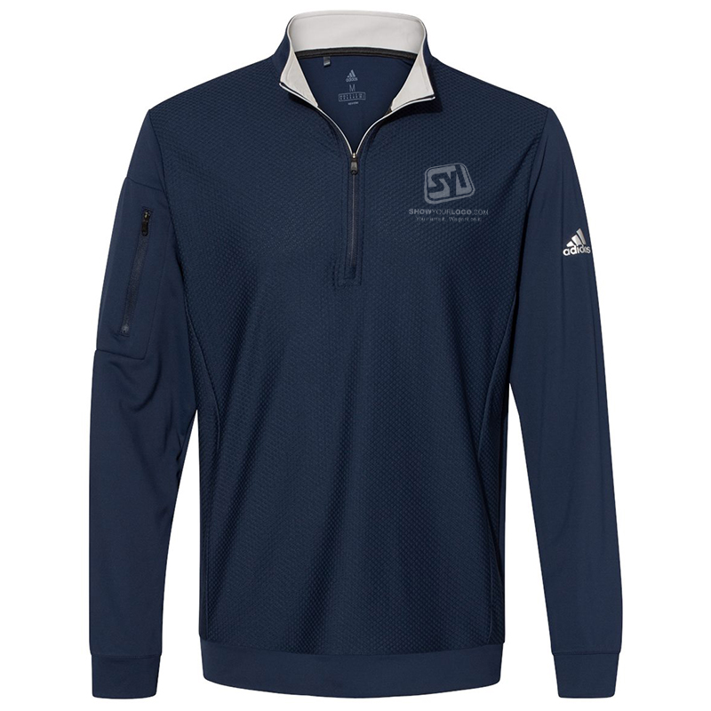 Adidas Performance Textured Quarter-Zip Pullover - Show Your Logo