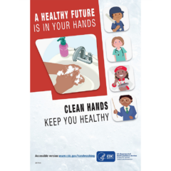 CDC Approved Stock Hand Washing Posters - cdcposter6