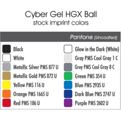 Cyber Gel® HGX Stress Relief Ball - cyberballprintcolors