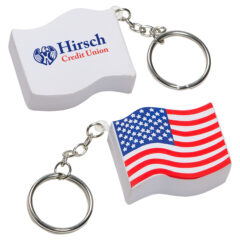 USA Flag Stress Reliever Key Chain - flag