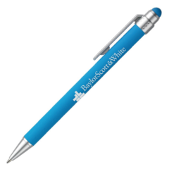 Lavon Stylus Retractable Soft Pen - lavonstyluslightblue