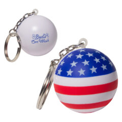 Patriotic Stress Ball Key Chain - lkc-sf03