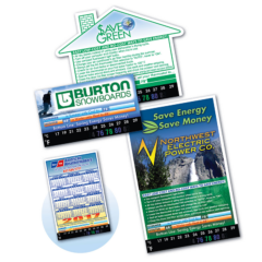 Green Line® Eco Thermo-Strip™ Business Card Magnets - magnets