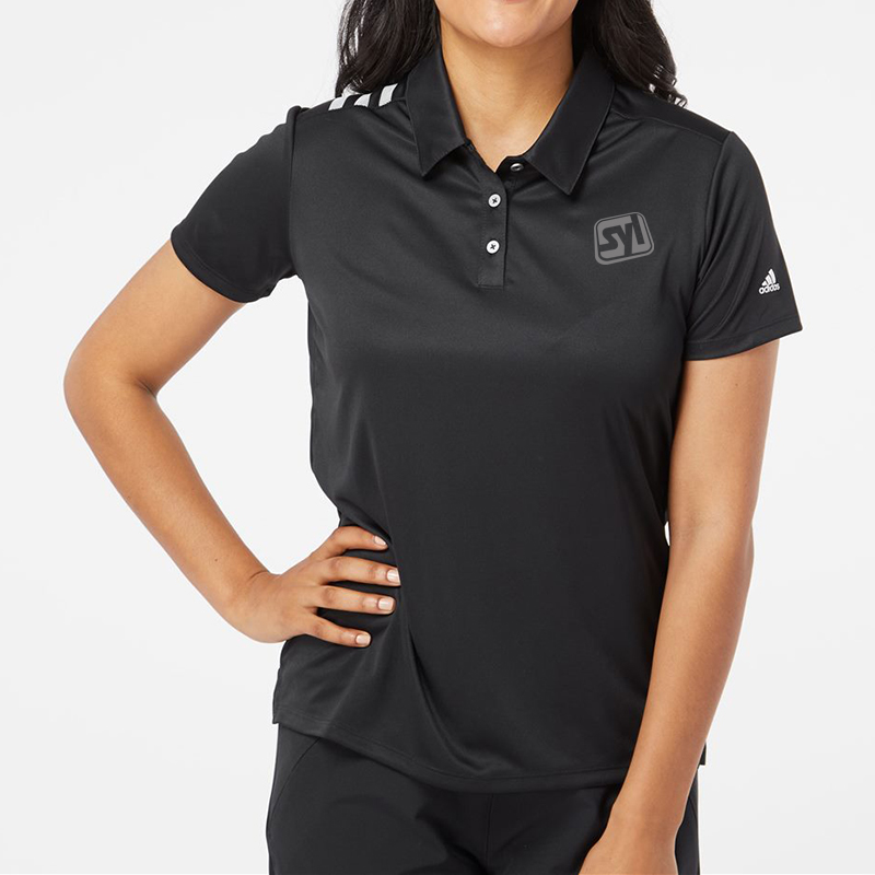 Adidas Women’s 3-Stripes Shoulder Polo - main