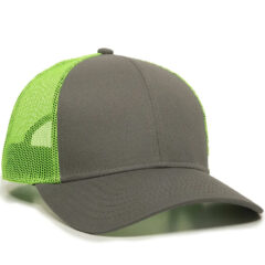 Premium Low Pro Trucker Cap - oc770_charcoal-neon-green_01_1webp