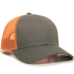 Premium Low Pro Trucker Cap - oc770_charcoal-neon-orange_01_1webp