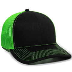 Ultimate Trucker Cap - oc771_black-neon-green_02_1webp