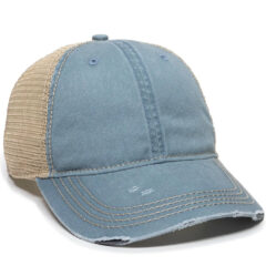 Distressed Baseball Cap - oc801_sage-tea-stain_02_1webp