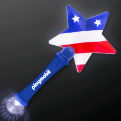 US Flag Star Light Up Wand - usflagstarlightupwand