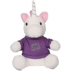 Mystic Unicorn Plush Toy – 6″ - 1253_WHT_SHIRT