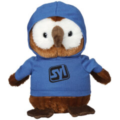 Hoot Owl Plush Toy – 6″ - 1255_BRN_HOODIE